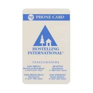 Collectible Phone Card $10. Hostelling International (West S.Diego 