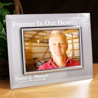 Personalized Engraved Memorial Mirror Picture Frame  