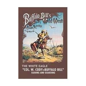  Buffalo Bill The White Eagle 28x42 Giclee on Canvas
