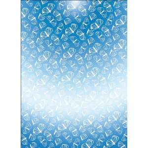   Reflective Cardstock 8X12 Lace Moth Blue Mirror Arts, Crafts