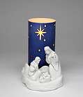 white nativity set  