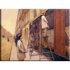 The House Painters 30x22 Streched Canvas Art by Caillebotte, Gustave