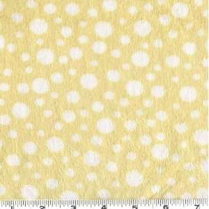  60 Wide Minky Polka Dots Yellow Fabric By The Yard Arts 