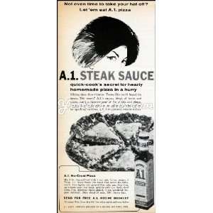    1960 Vintage Ad Kraft Foods Inc. A.1. Steak Sauce 