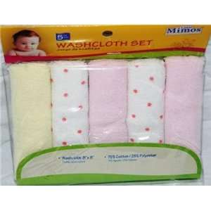  Little Mimos 5pk Baby Washcloth Set asstd Baby