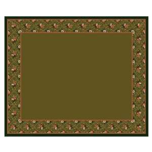  Milliken 109 x 132 Tobacco Floral Charm Area Rug 