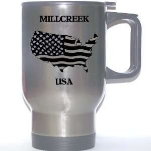  US Flag   Millcreek, Utah (UT) Stainless Steel Mug 