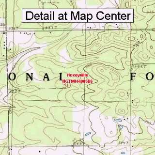   Topographic Quadrangle Map   Hoxeyville, Michigan (Folded/Waterproof