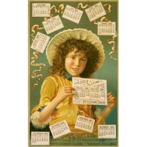  1889 poster Advertisement for Hoyts German Cologne