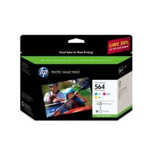  Hewlett Packard 564 Series 3 Ink Photo Value Pack Cyan 