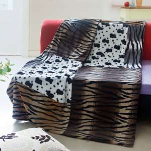  Onitiva   [Tiger Stripes  E] Patchwork Throw Blanket (50 