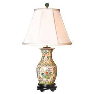  East Enterprises LPBWH1012K Porcelain Vase Table Lamp 