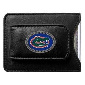  Florida Gators NCAA Logo Card/Money Clip Holder (Leather 