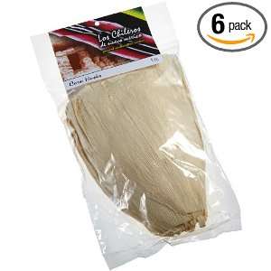 Los Chileros Corn Husks, 6 Ounce Packages (Pack of 6)  
