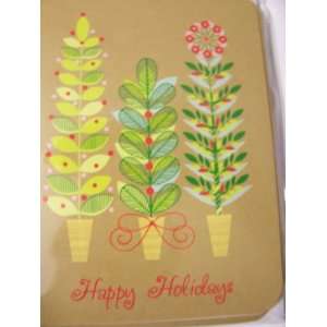  Michaels Blank Note Cards ~ Happy Holidays (Multiple Trees 