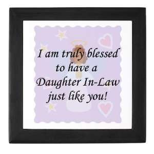  I am Blessed Daughter In Law Keepsake Box by  