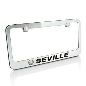   Seville Chrome Metal License Frame, Official Licensed Automotive
