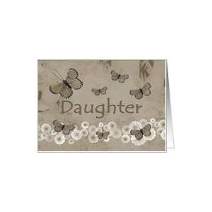  Birthday, Daughter, brown butterflies Card Toys & Games