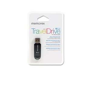  Memorex® MEM 98180 MINI TRAVELDRIVE USB FLASH DRIVE, 16GB 