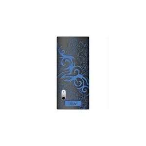  Black/Blue Tatz Silicone Case With Flame Pattern  