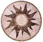Floor marble medallion travertine tile mosaic SUN 38 M