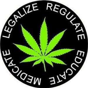  legalize regulate educate medicate Sticker Arts, Crafts & Sewing
