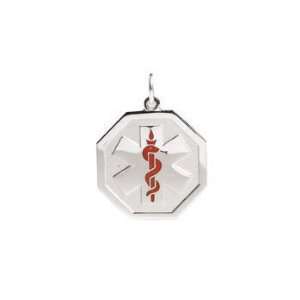  Sterling Silver Medical ID Premier Necklace Style B 
