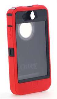   Red Black OtterBox Defender Case For Apple iPhone 4 4S 4G  