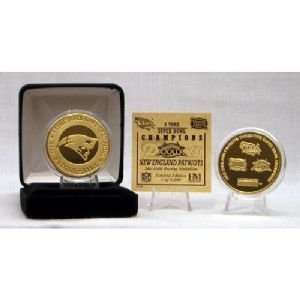  New England Patriots 24Kt Gold 3 Time Super Bowl Champions 