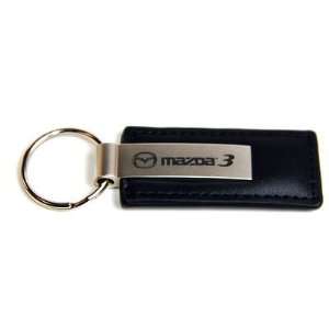  Mazda Mazda3 Black Leather Official Licensed Keychain Key 