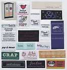 300 Custom Woven Labels 300pcs lot clothing tag (letters only)