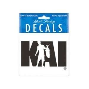 Hawaii Decal Kai Silhouette Black 4 in. x 3.4 in.  Kitchen 