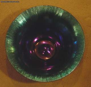 Exquisite Antique Steuben Aurene Blue Iridescent Bowl  