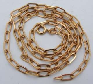 Italian 14K Yellow Gold Link Designer Necklace  