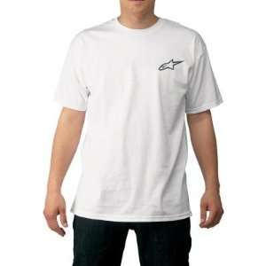  Alpinestars Massive T Shirt , Color White, Size 2XL 