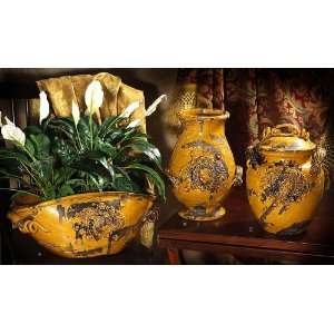  Intrada Italy Majolica Medici Honey Vase