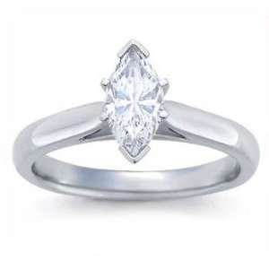  .25Ct Marquise Diamond Solitaire Engagement Ring 