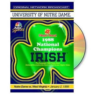   Irish 1989 Fiesta Bowl Championship Game DVD