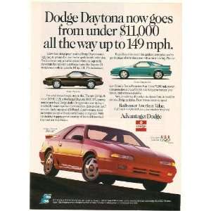  1991 Dodge Daytona IROC R/T Under $11,000 to 149 mph Print 