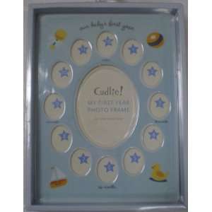 My 1st Year Baby Photo Frame in Blue for Boys Baby