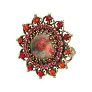  Handmade Vintage Inspired Michal Negrin Roses Ring with a 