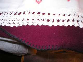 Vintage, pillow cases with white 1 1/2 hand crocheted edge 