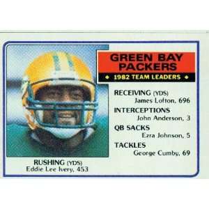  1983 Topps #74 Eddie Lee Ivery TL   Green Bay Packers 