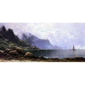   Alfred Thompson Bricher   24 x 12 inches   Mist Clearing, Grand Manan