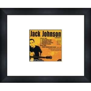  JACK JOHNSON UK Tour 2005   Custom Framed Original Ad 