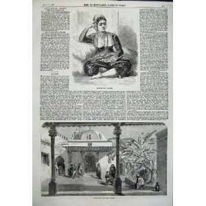   Moorish Lady Algiers 1858 Court Maleki Cadi 1858 Print