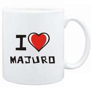  Mug White I love Majuro  Capitals