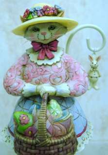 JIM SHORE Kitty so Pretty ENESCO Easter BASKET 4020610  