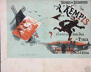 Original Vintage Print Jules Cheret A Kempis Goudeau  
