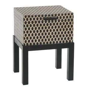  Malago Distressed Woven Trunk End Table